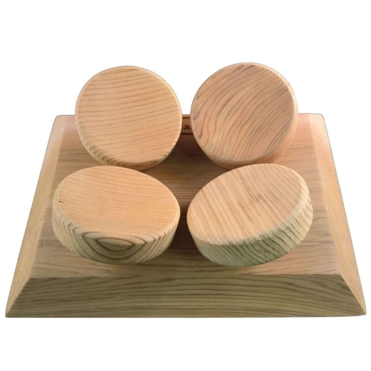 Halu ergonomische Kopfstütze für Sauna - Quadratisch - Red Cedar