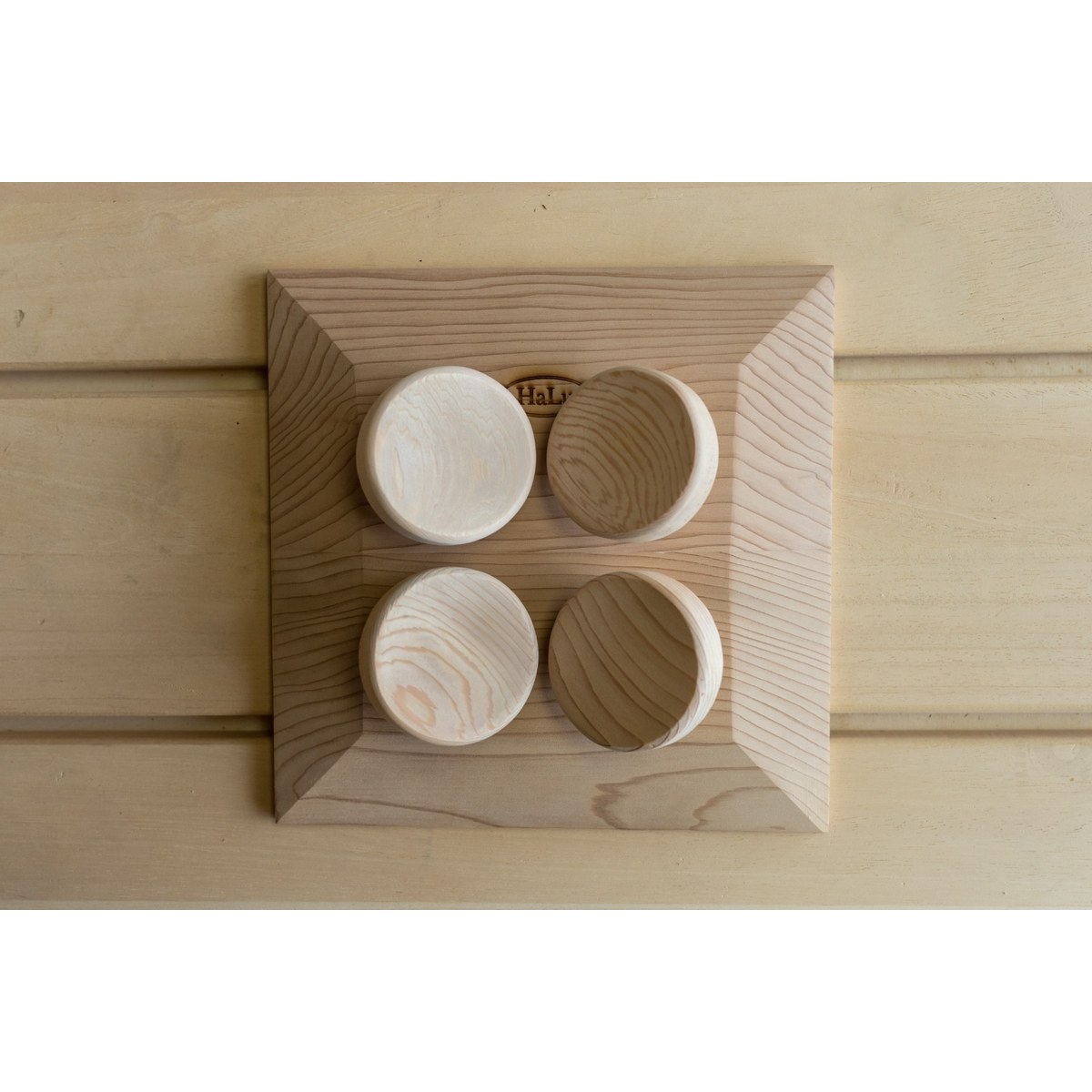 Halu ergonomische Kopfstütze für Sauna - Quadratisch - Red Cedar