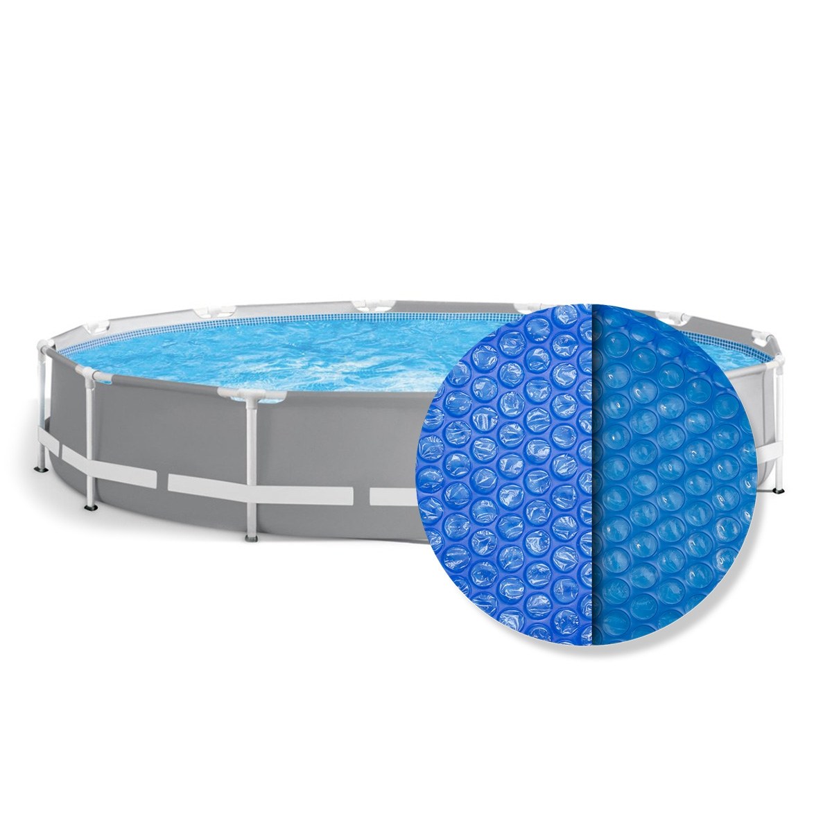 Intex Solar Cover rund - 244 cm (Planenmaß 206) - Blau