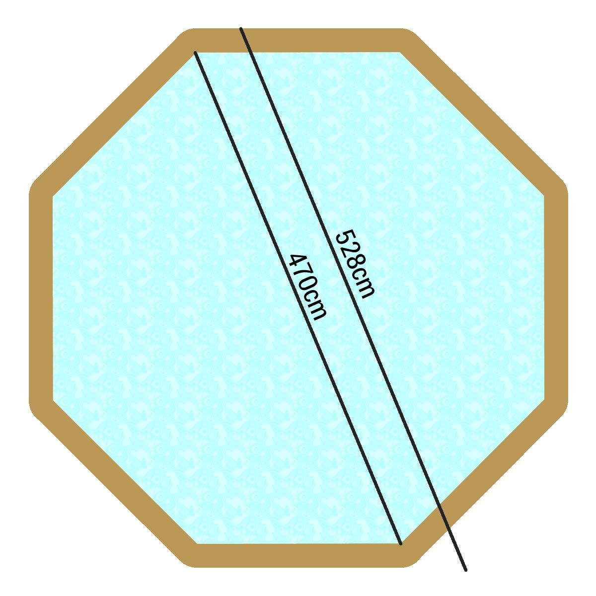 Weva Octo 530 Holzpool (Höhe 1,33 m)